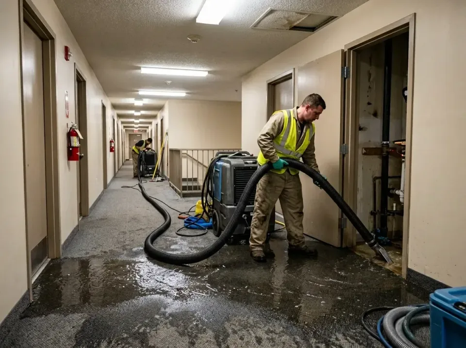 multi-unit-apartment-hallway-f-005 — frequently asked questions, Emergency Burst Pipe Water Extraction & Removal in Hilmar-I…